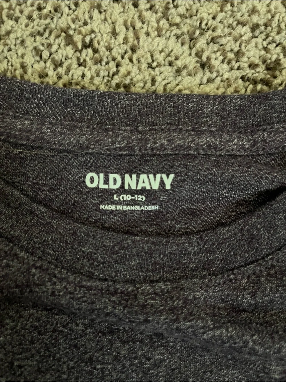 Old Navy Boy’s Crewneck Long Sleeve Tees - Green & Dark Purple